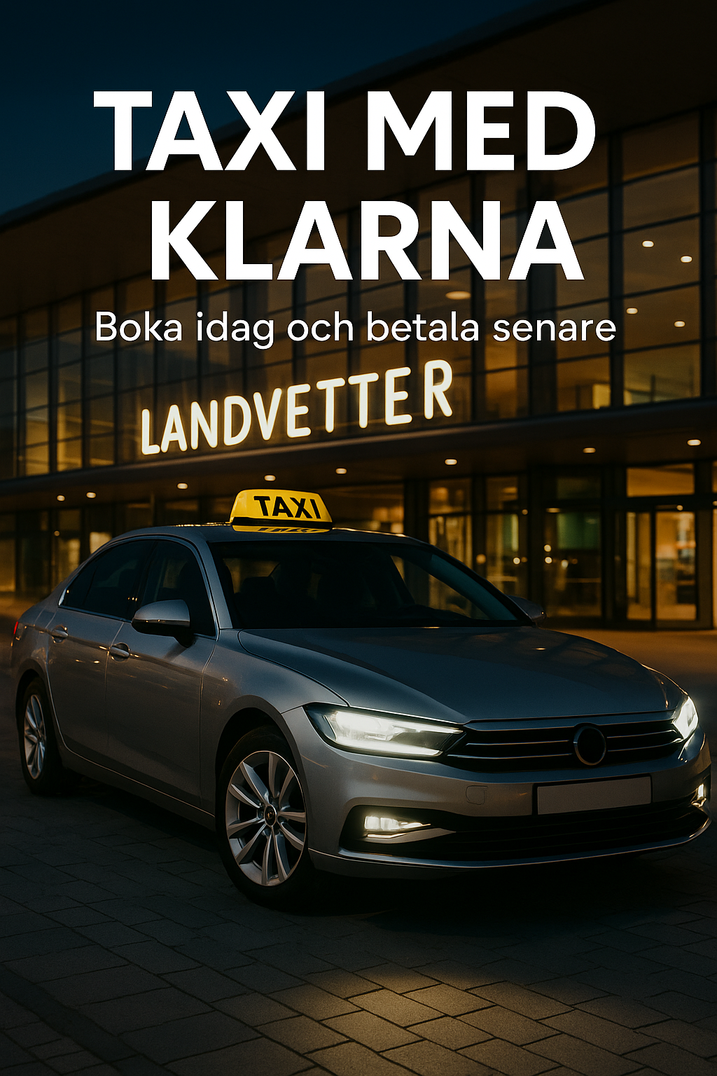 Taxi med Klarna – Boka idag och betala senare